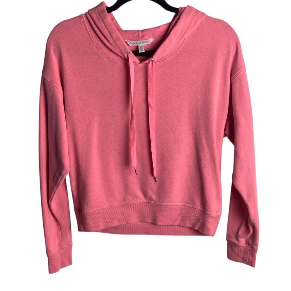 Victoria's Secret Size Small Bubble Gum Pink Hoodie Four Ever Floral Y2K Preppy